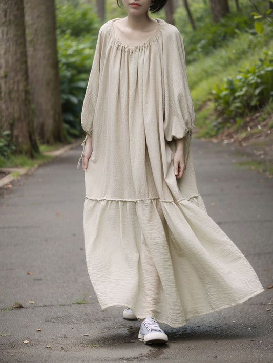 Vestido de lino Boho Breeze