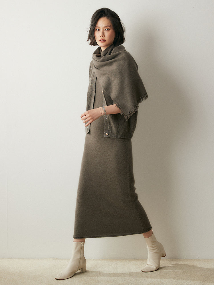 Robe en cachemire confortable et luxueuse