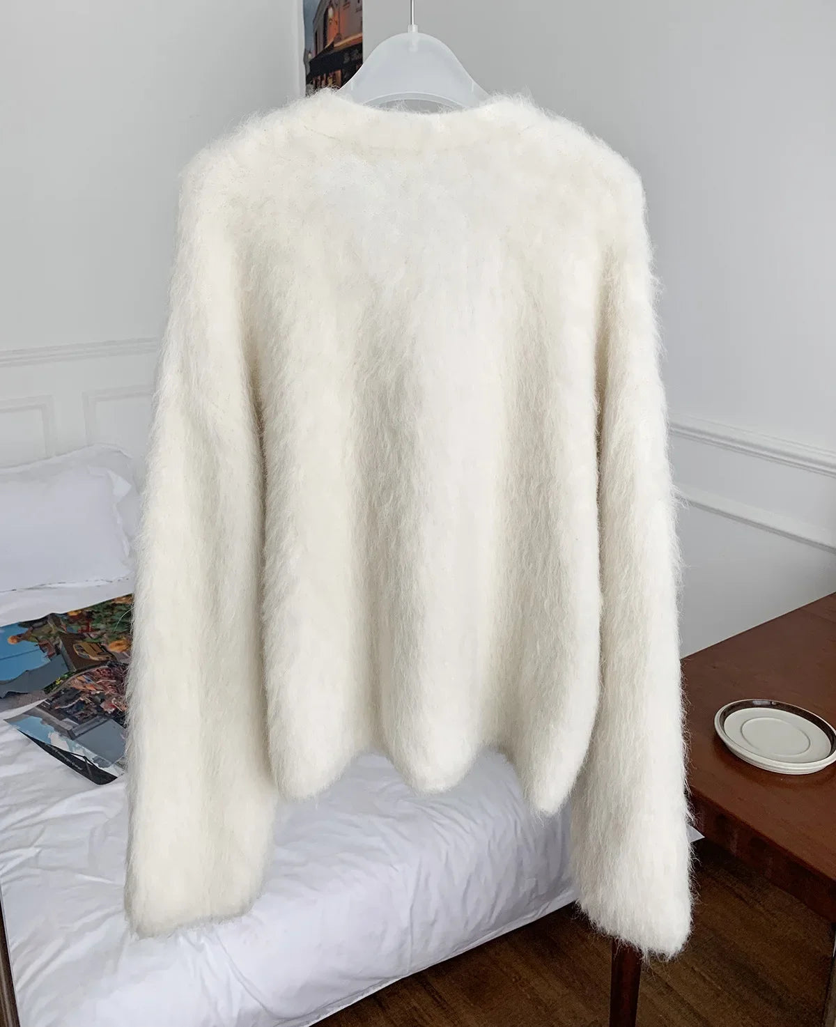 Cárdigan acogedor de alpaca