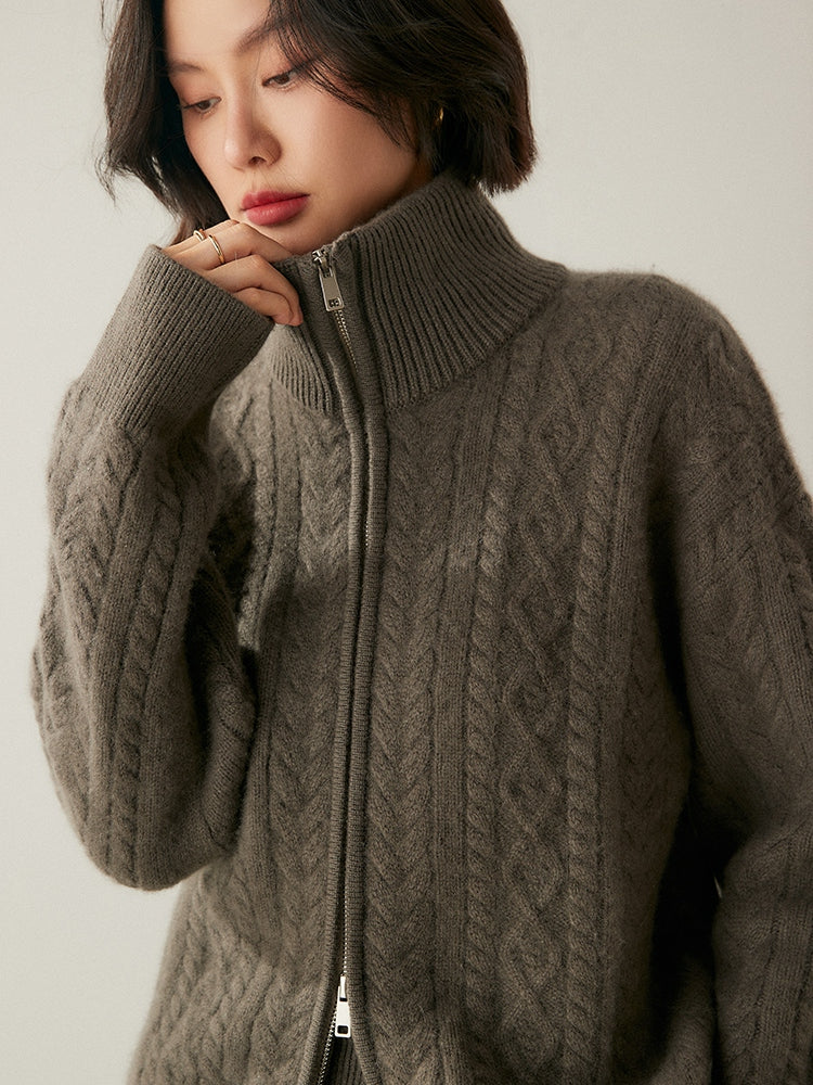 Cardigan Heritage en mélange de cachemire