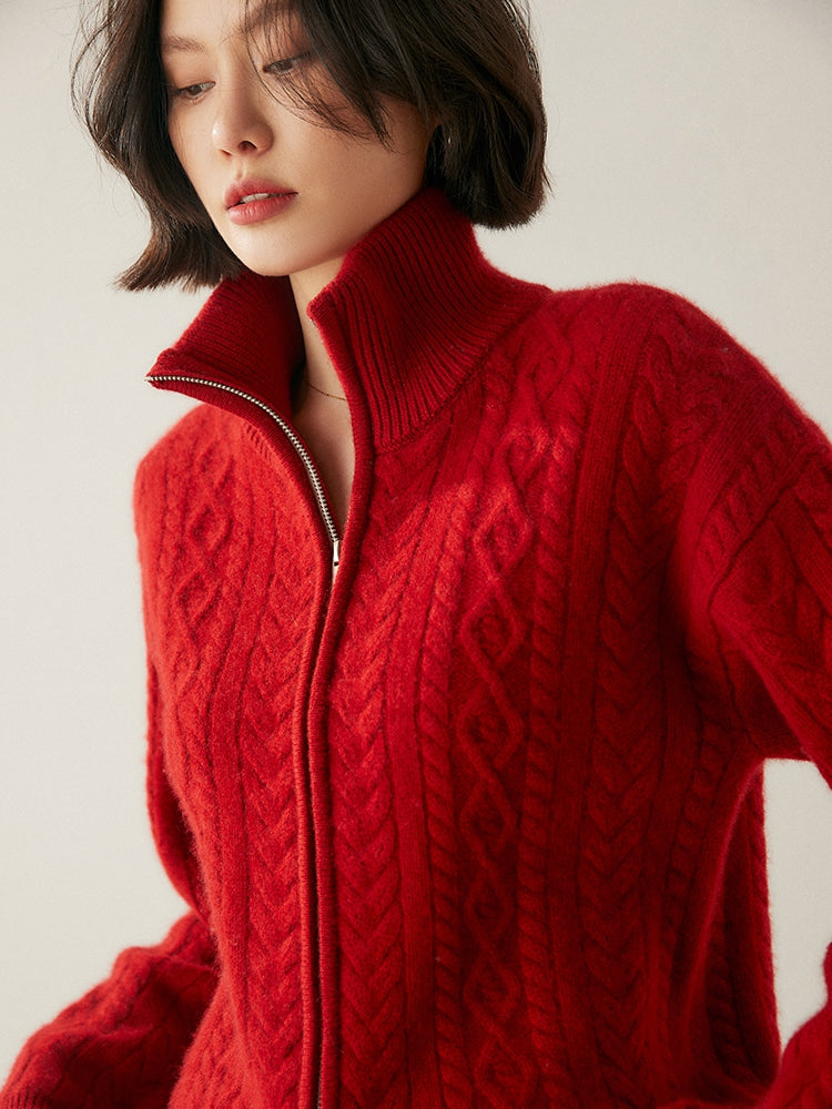 Cardigan Heritage en mélange de cachemire