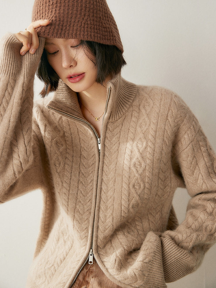 Cardigan Heritage en mélange de cachemire