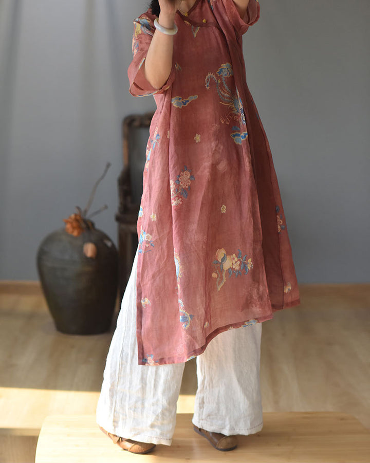 Aurelia Vintage Ramie Tunic Dress