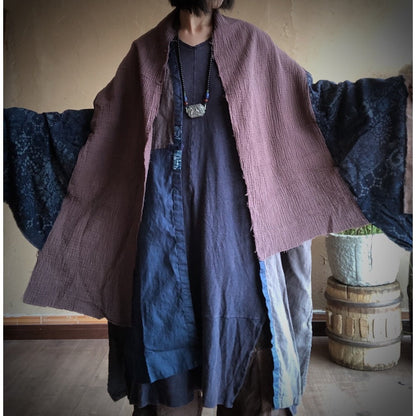 Nomad Mosaic Linen-Cotton Scarf