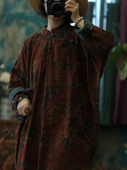 Ember Peacock Corduroy Tunic Dress