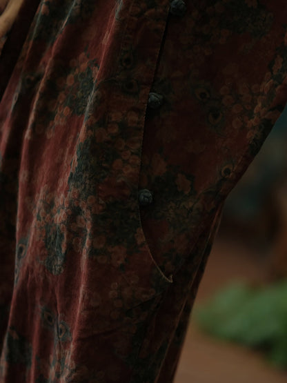Ember Peacock Corduroy Tunic Dress
