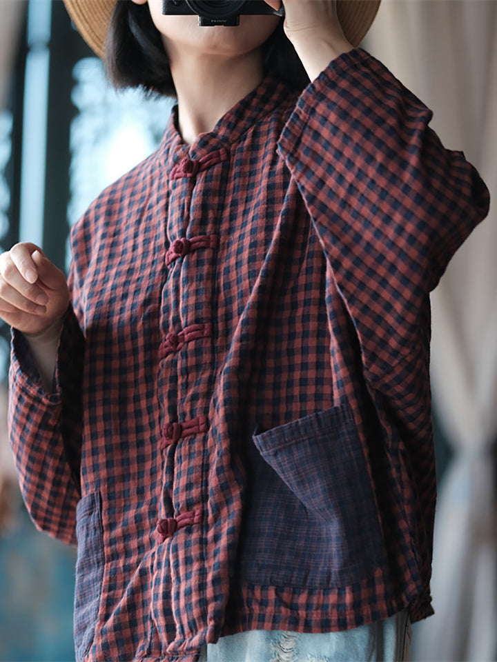Vintage Plaid Boho Shirt