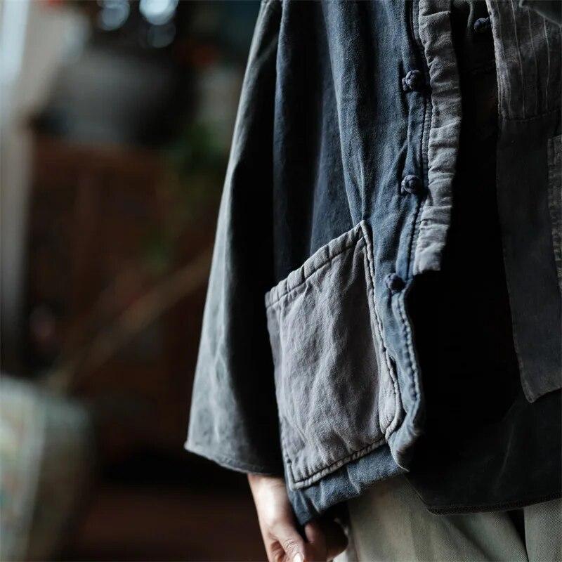 Boho Cotton Linen Striped Vest