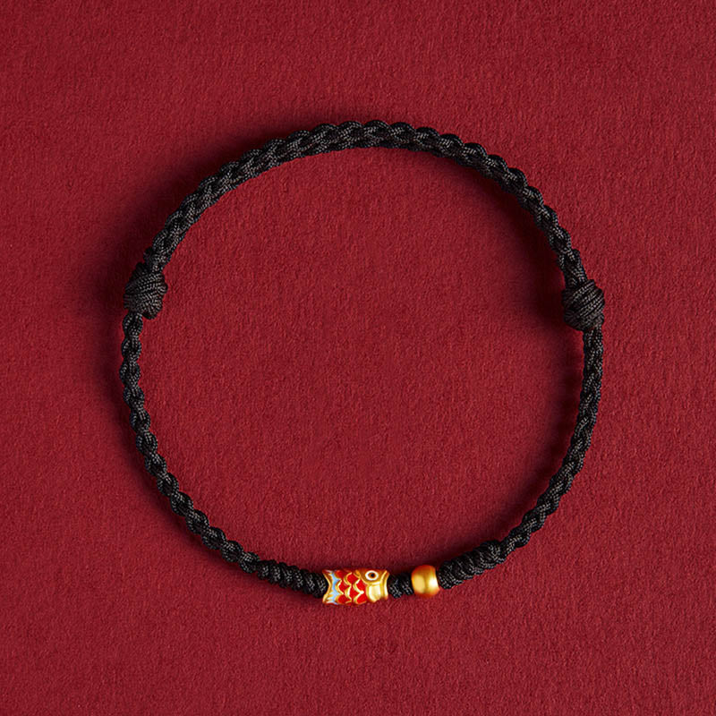 Pulsera Koi de Plata 925 con Hilo Rojo – Símbolo de Suerte