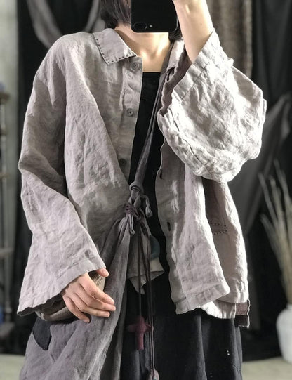 Quiet Stone Relaxed Linen Shirt