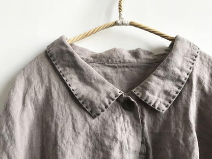 Quiet Stone Relaxed Linen Shirt