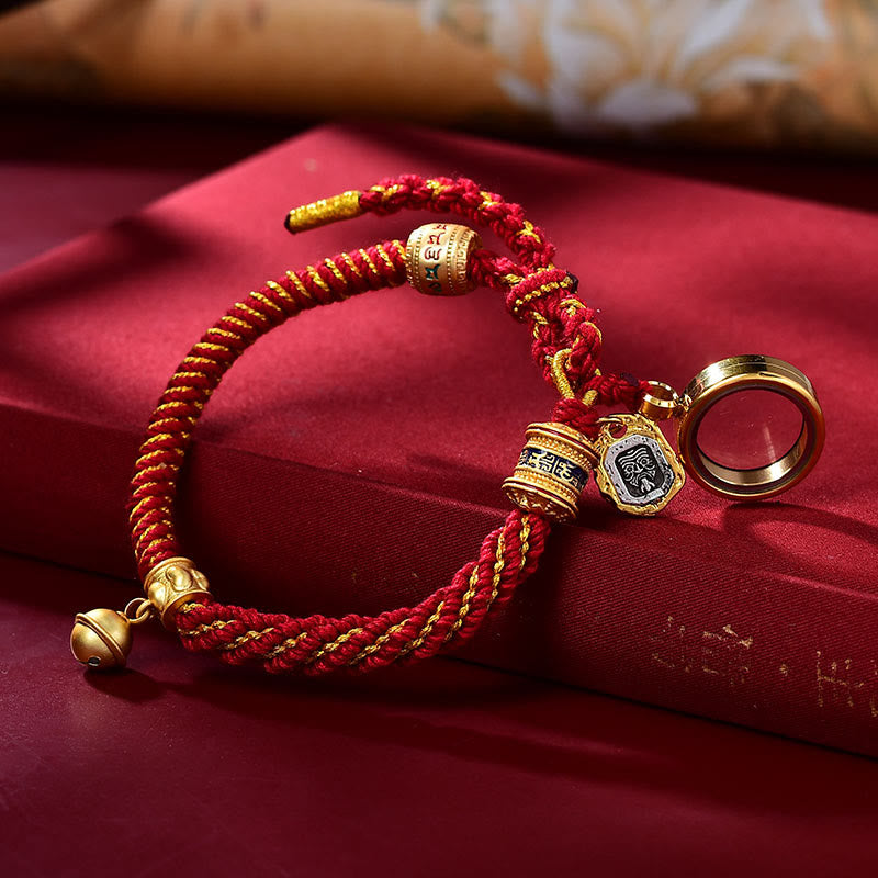 Pulsera Tibetana Om Mani Padme Hum con Amuleto Zakiram