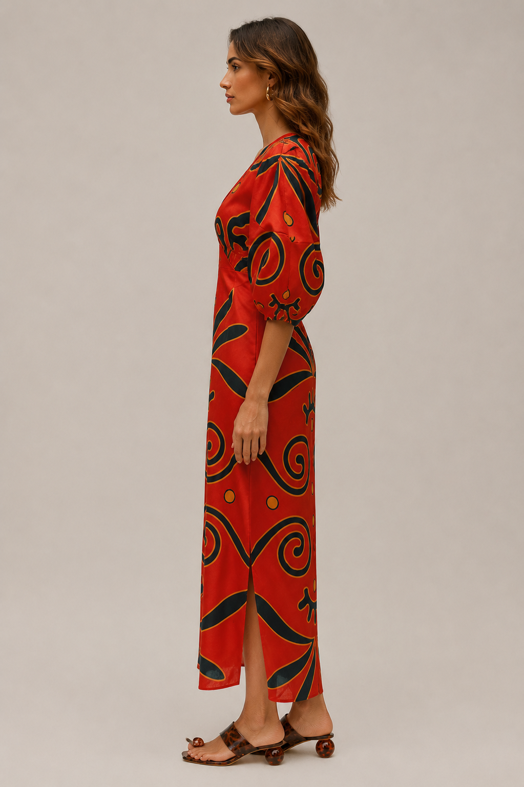 Summer Linen Tribal Dress