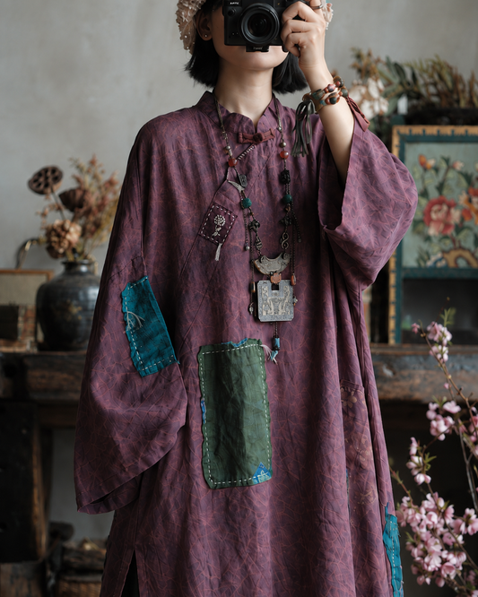 Cloudwash Mandarin Linen Dress