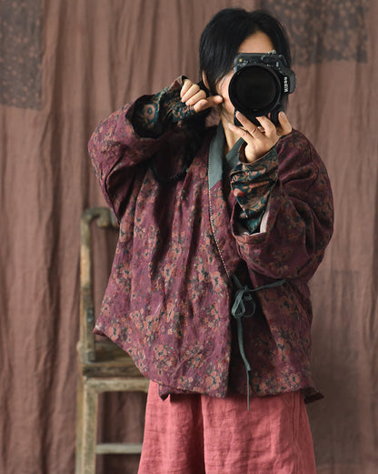 Vintage Bloom Contrast Jacket