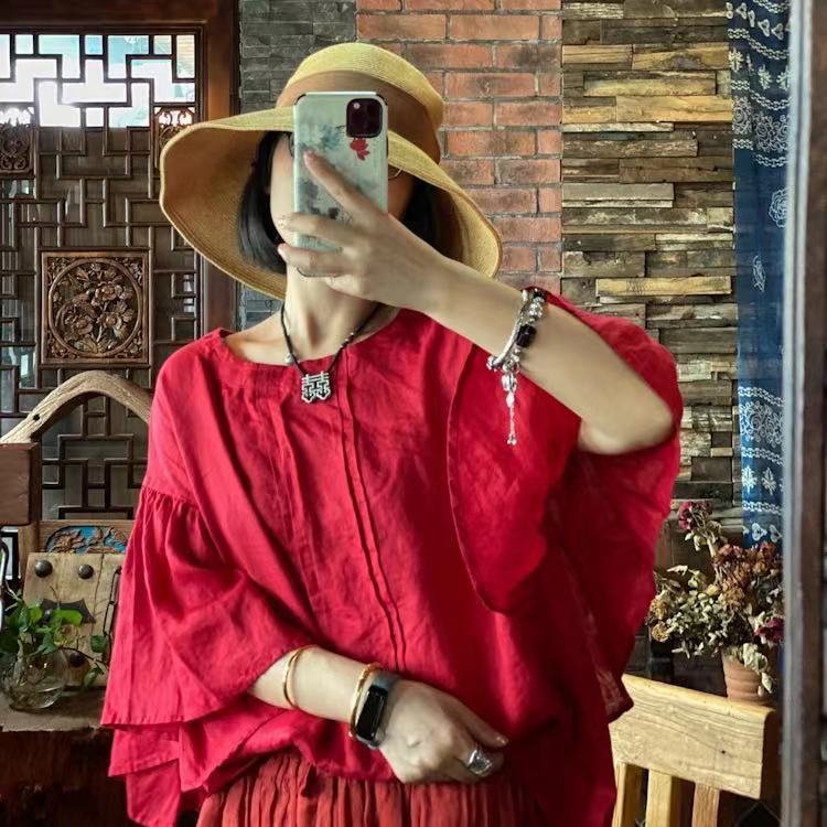 Blusa rubí vintage