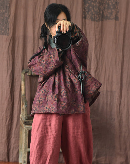 Vintage Bloom Contrast Jacket