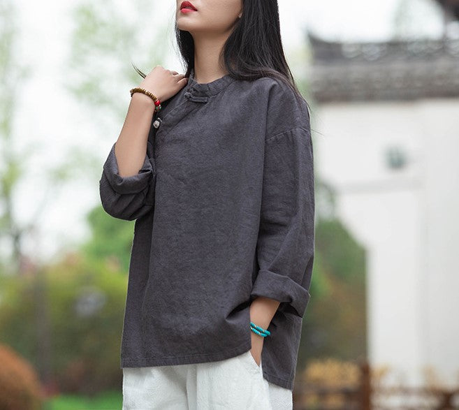 Lotus Linen Blouse