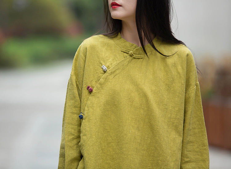 Lotus Linen Blouse