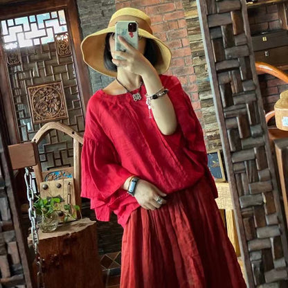 Vintage  Ruby Blouse
