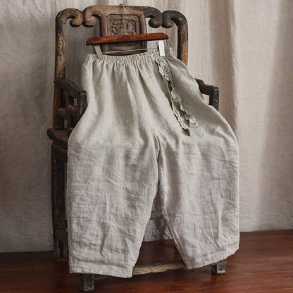 Bohemian Linen Loose Pants
