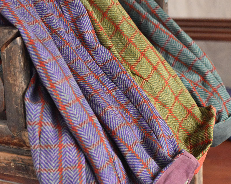 Vintage Plaid Linen Pants