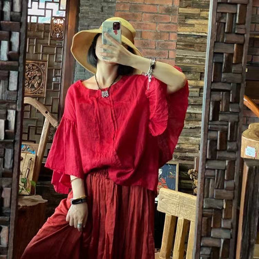 Blusa rubí vintage