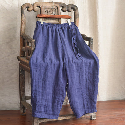 Bohemian Linen Loose Pants