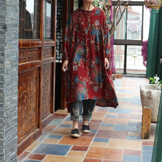 Bohemian Bloom Tunic Dress