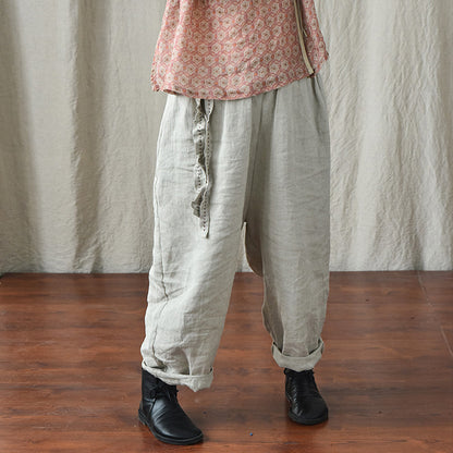 Bohemian Linen Loose Pants