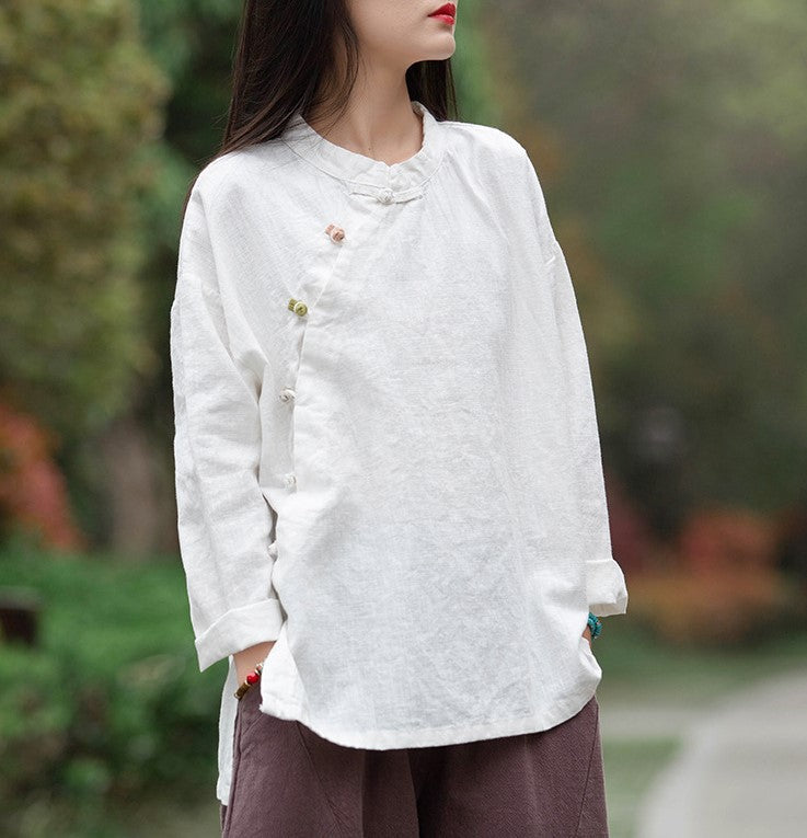 Lotus Linen Blouse