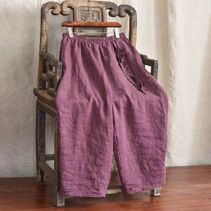 Bohemian Linen Loose Pants