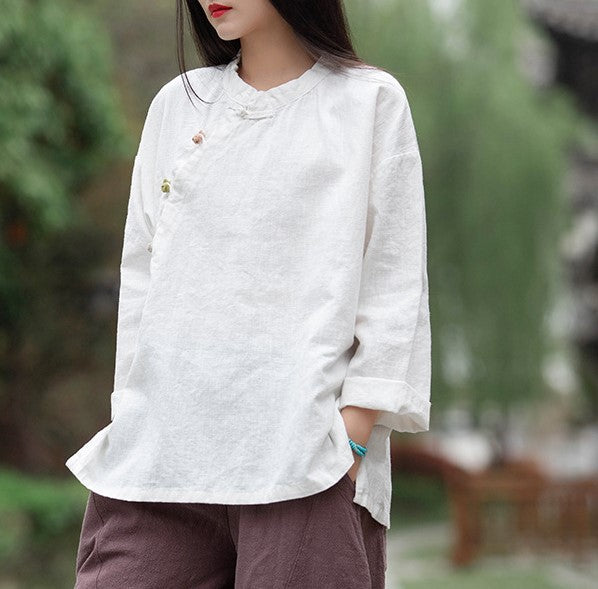 Lotus Linen Blouse