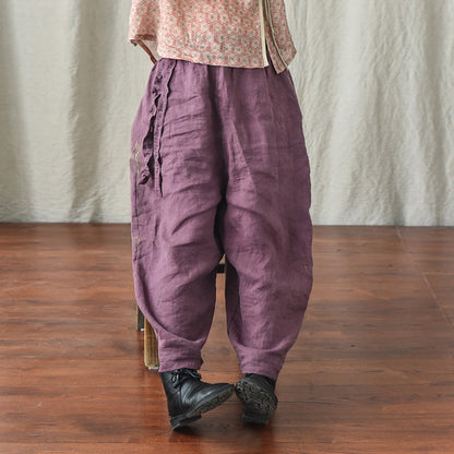 Bohemian Linen Loose Pants