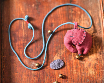 Vintage Elephant Charms Prosperity Necklace