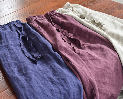 Bohemian Linen Loose Pants