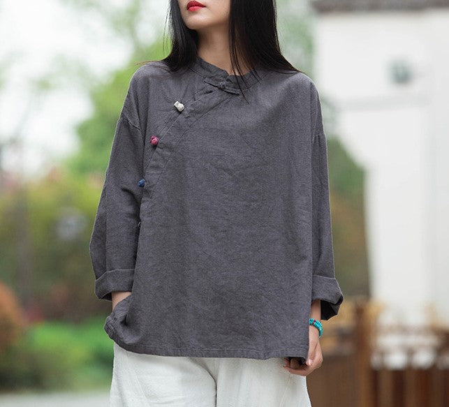 Lotus Linen Blouse