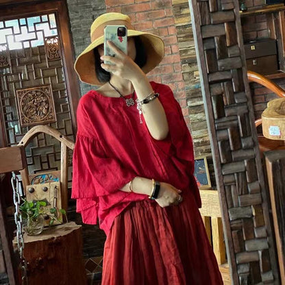 Vintage  Ruby Blouse