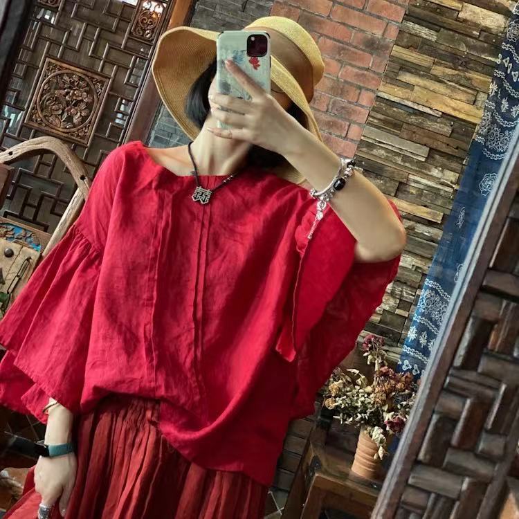 Blusa rubí vintage