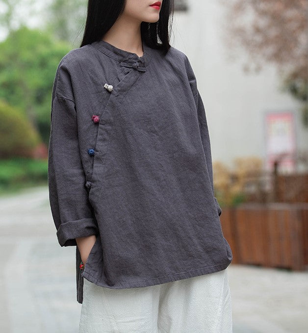 Lotus Linen Blouse