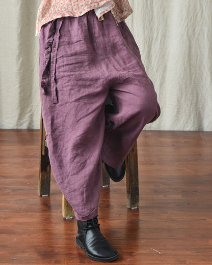 Bohemian Linen Loose Pants