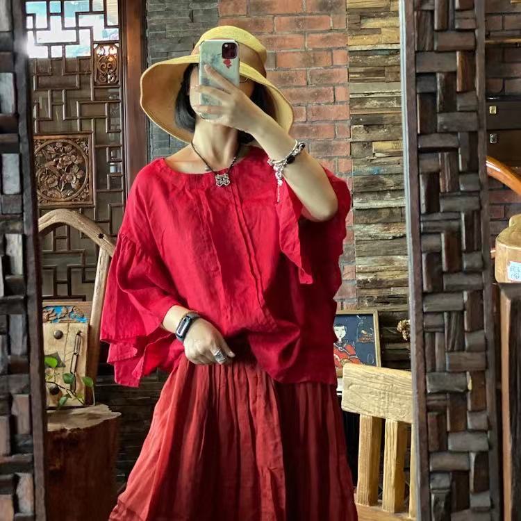 Blusa rubí vintage