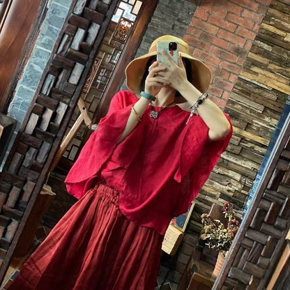 Vintage  Ruby Blouse