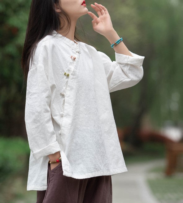 Lotus Linen Blouse