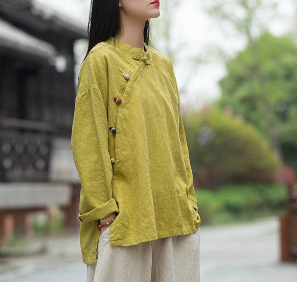 Lotus Linen Blouse