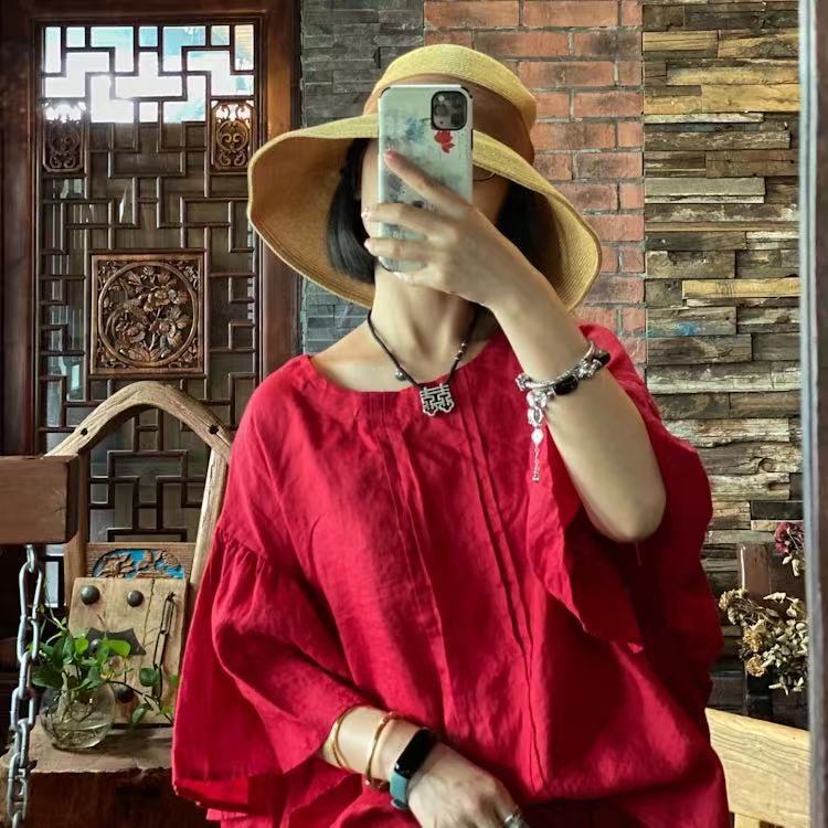 Blusa rubí vintage