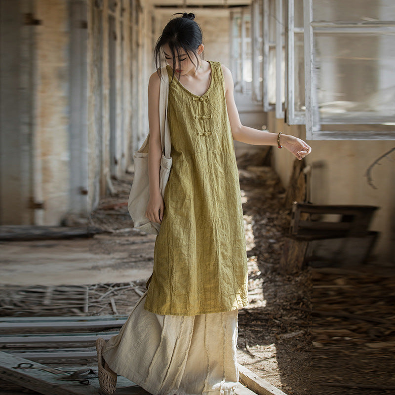 Vestido Túnica de Lino y Algodón – Estilo Natural Boho