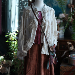 Vintage Ecru Patchwork Jacket