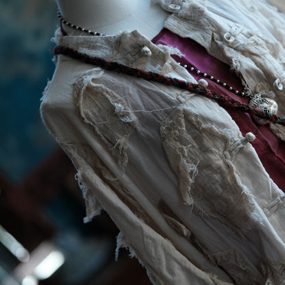 Vintage Ecru Patchwork Jacket