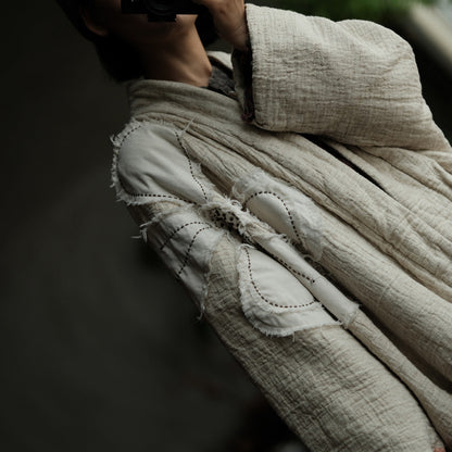 Patchwork Flower Linen-Cotton Jacket